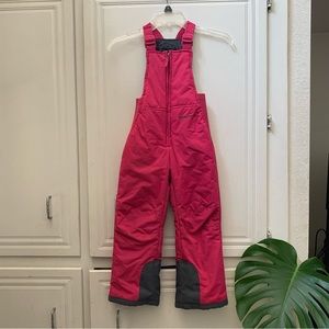 Arctix Girl’s Chest-High Insulated Snow-Bib Pink Overalls Youth Size XXS